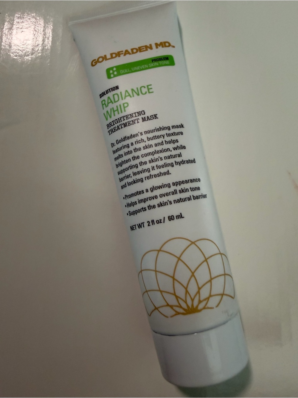 Goldfaden MD Radiance Whip Brightening Treatment Mask - White/Green